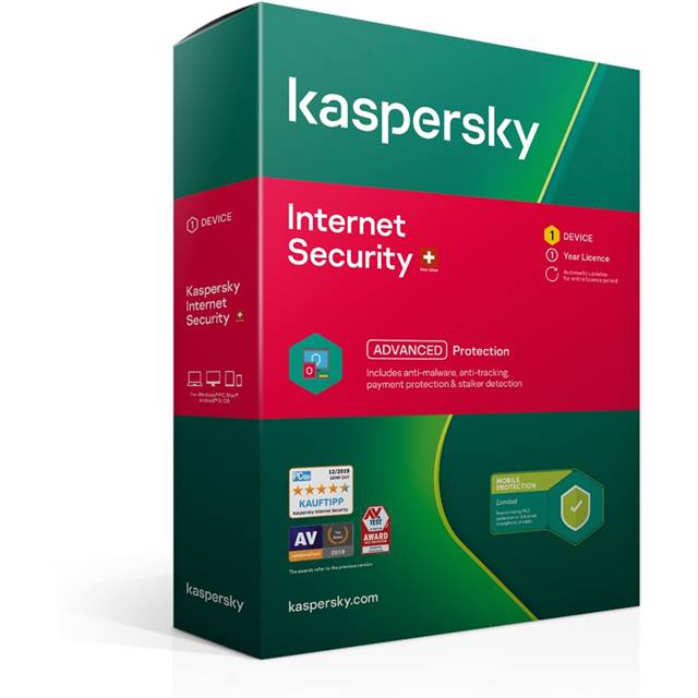 Kaspersky Internet Security - Swiss Edition, DE/FR/IT