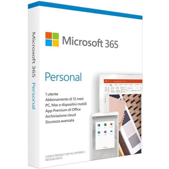 Microsoft MS 365 Personal EuroZone (Box, 1 Anno, IT) Office