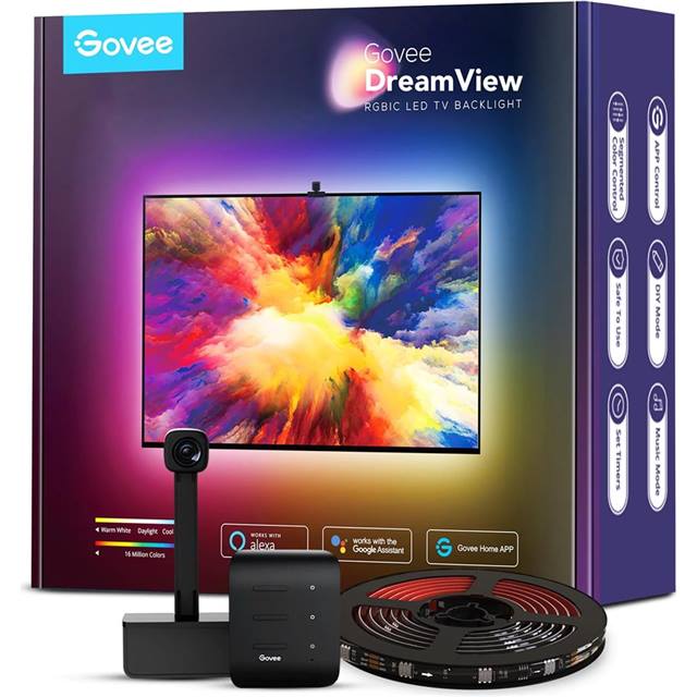 Govee DreamView T1 TV- Light Strips WiFi, 3.8m, 55-65" (LED Illuminazione)